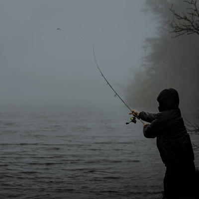 Person fishing